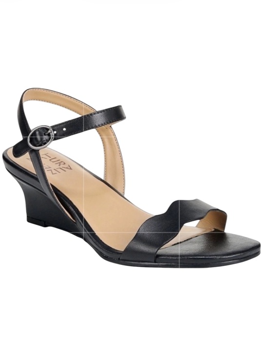 Naturalizer Lacey Black Leather Sandals Size 8